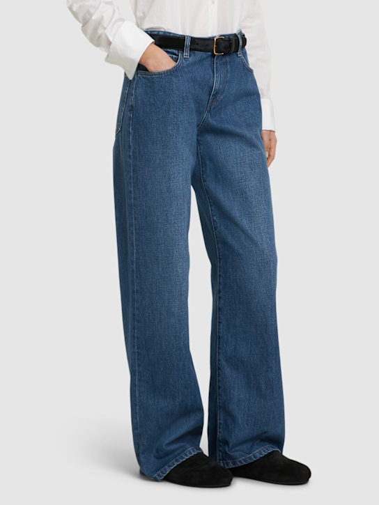 The Row: Hugo suede mules - Black - women_1 | Luisa Via Roma