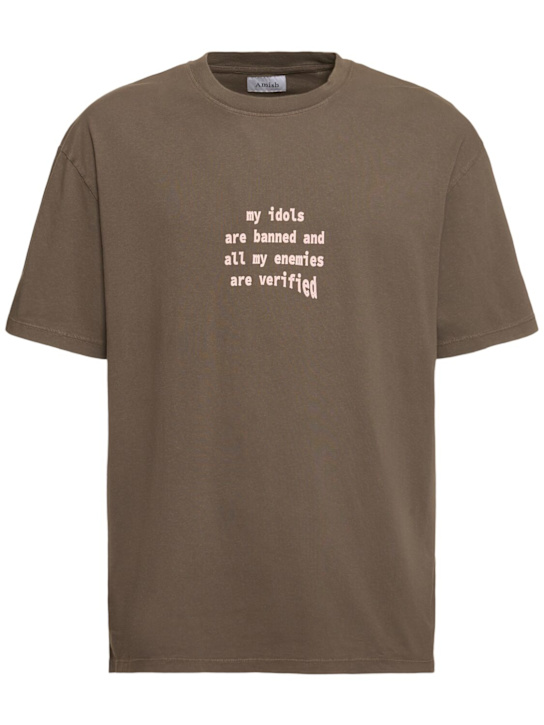 Amish: Gothic pigment t-shirt - men_0 | Luisa Via Roma