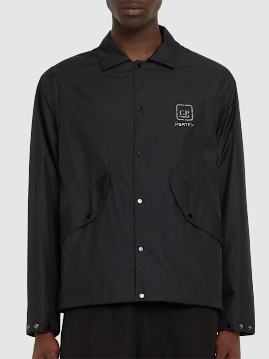 C.P. Company: Metropolis Pertex overshirt - Black - men_2 | Luisa Via Roma