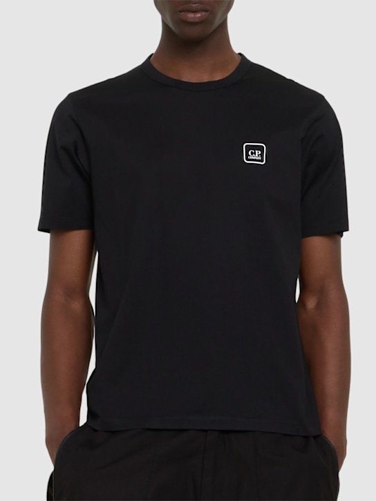 C.P. Company: Metropolis jersey urban tech t-shirt - Black - men_2 | Luisa Via Roma
