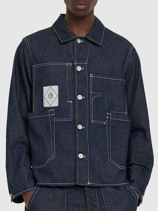 C.P. Company: 3/1 Denim Chore jacket - Denim-normal Wa - men_2 | Luisa Via Roma