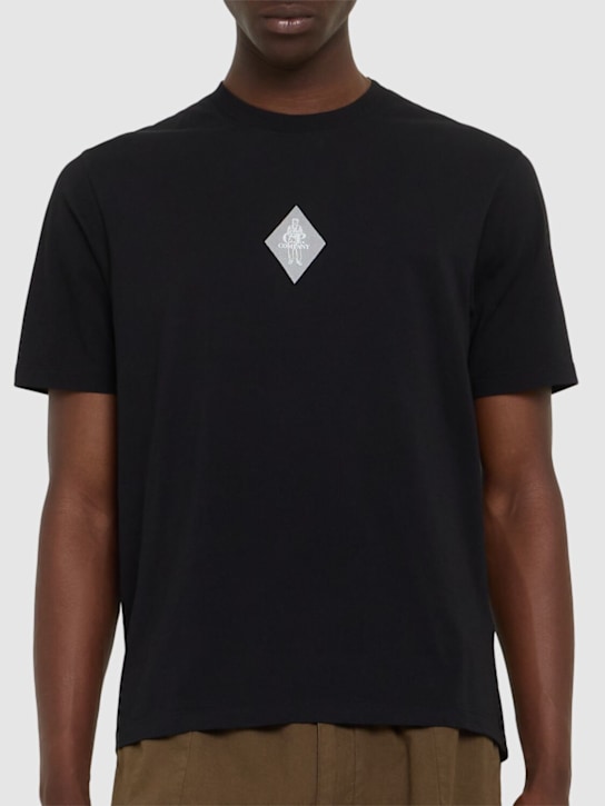 C.P. Company: Logo t-shirt - Black - men_2 | Luisa Via Roma