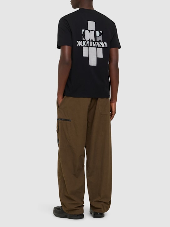 C.P. Company: Logo t-shirt - Black - men_1 | Luisa Via Roma