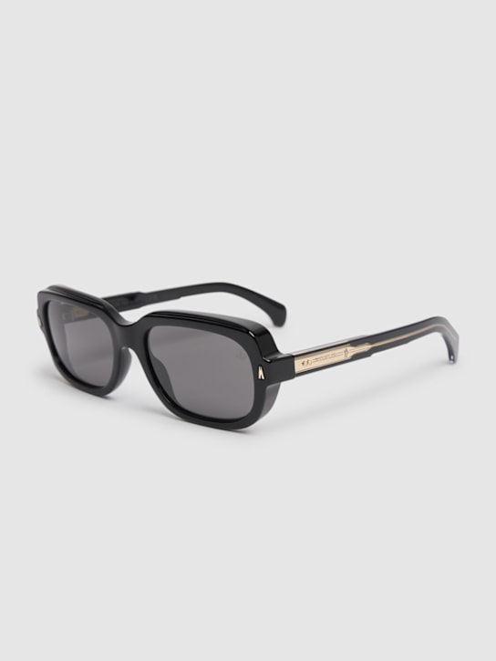 Moncler: Suntrap rectangular acetate sunglasses - Shiny Black - men_1 | Luisa Via Roma