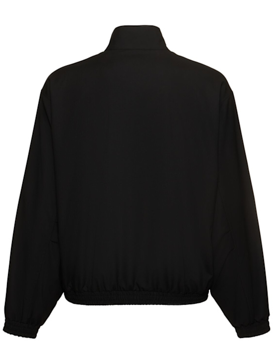 Auralee: Super fine tropical wool zip jacket - Black - men_3 | Luisa Via Roma