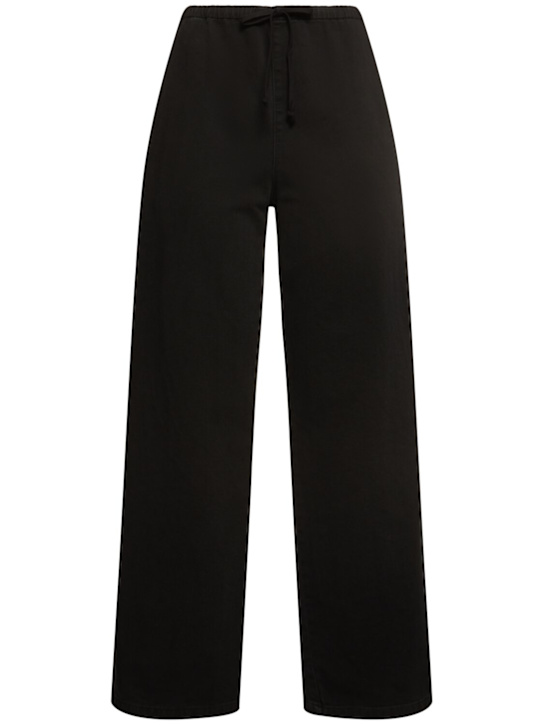 Cotton jersey wide sweatpants - Thumbnail 1
