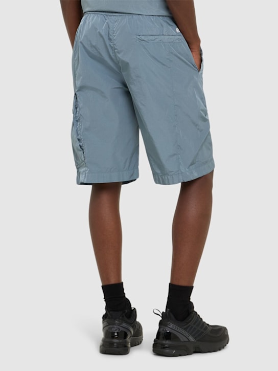 C.P. Company: Chrome-R cargo shorts - Stormy Weather - men_2 | Luisa Via Roma