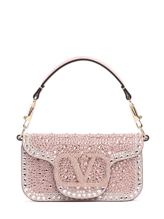Valentino Garavani: Small Loco' embellished leather bag - women_0 | Luisa Via Roma