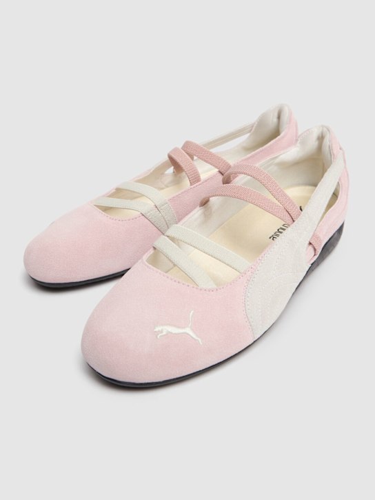 PUMA: Speedcat leather ballerina flats - Whisp Of Pink - women_1 | Luisa Via Roma