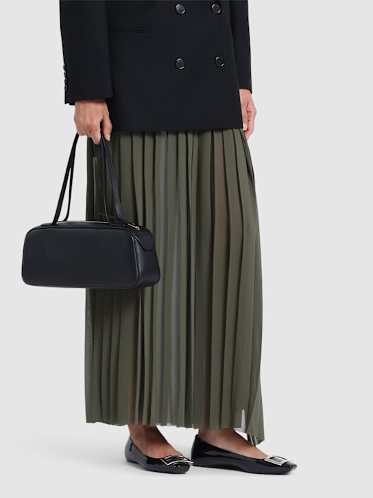 Roger Vivier: 10mm Trompette patent leather flats - women_1 | Luisa Via Roma