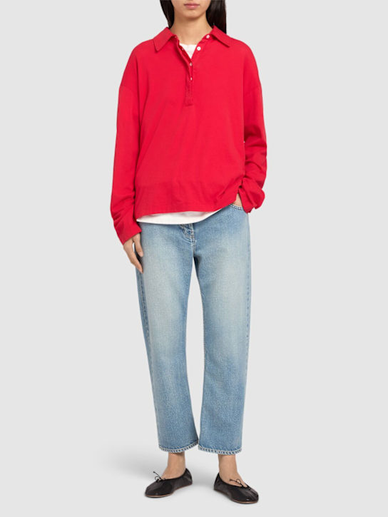 The Row: Riaco denim straight jeans - Light Blue - women_1 | Luisa Via Roma