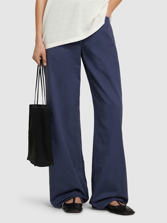 The Row: Square t-strap leather sandals - women_1 | Luisa Via Roma