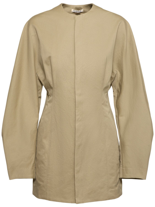 Relaxed fit cotton jacket