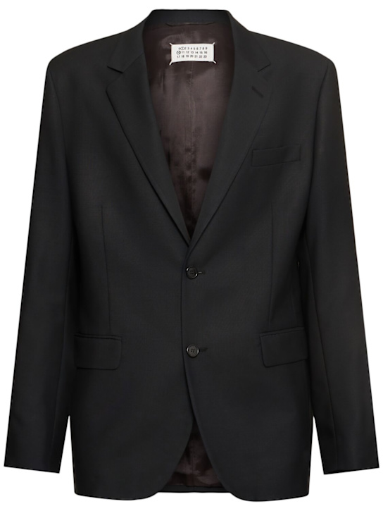 Maison Margiela: Wool & mohair blazer - men_0 | Luisa Via Roma