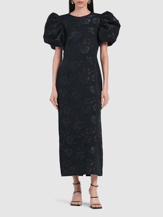 Rotate: 3D Jacquard midi dress - women_1 | Luisa Via Roma
