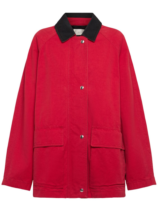 The Row: Elodianna washed cotton jacket - women_0 | Luisa Via Roma