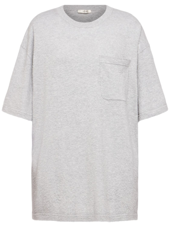 The Row: Kaddy short sleeve cotton t-shirt - Heather Grey - women_0 | Luisa Via Roma