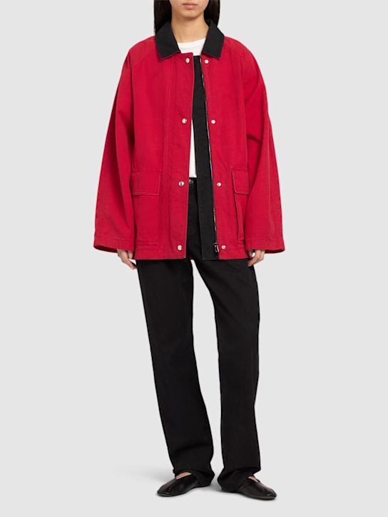 The Row: Elodianna washed cotton jacket - women_1 | Luisa Via Roma