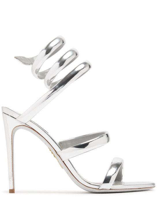 René Caovilla: 105mm Mirror leather sandals - women_0 | Luisa Via Roma