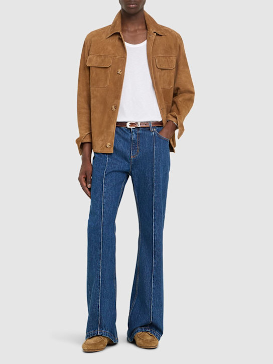 Bally: Cotton denim jeans - Blue - men_1 | Luisa Via Roma