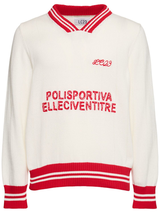Lc23: Polisportiva sweater - Beige - men_0 | Luisa Via Roma