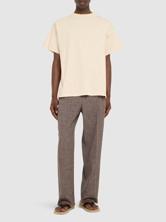 The Row: Sato cotton t-shirt - Clay - men_1 | Luisa Via Roma