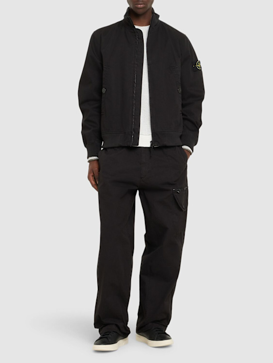 Stone Island: RASO GOMMATO 3L bomber - men_1 | Luisa Via Roma