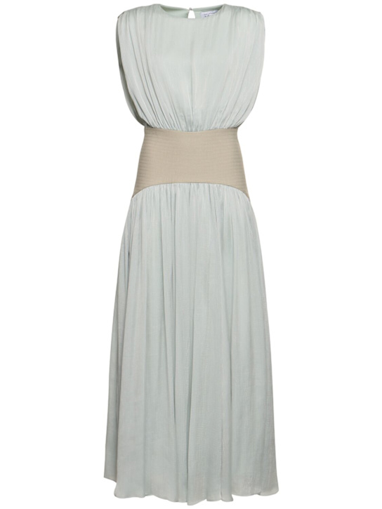 Abadia: Suri sleeveless maxi dress - Light Blue - women_0 | Luisa Via Roma