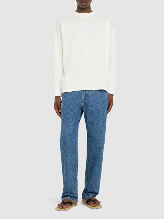 The Row: Drago long sleeved cotton t-shirt - White - men_1 | Luisa Via Roma