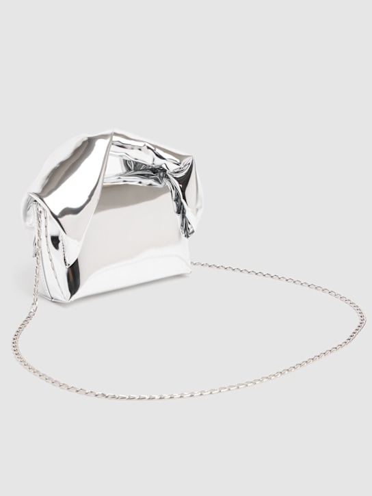 JW Anderson: Small Twister laminated bag - Silver - women_5 | Luisa Via Roma