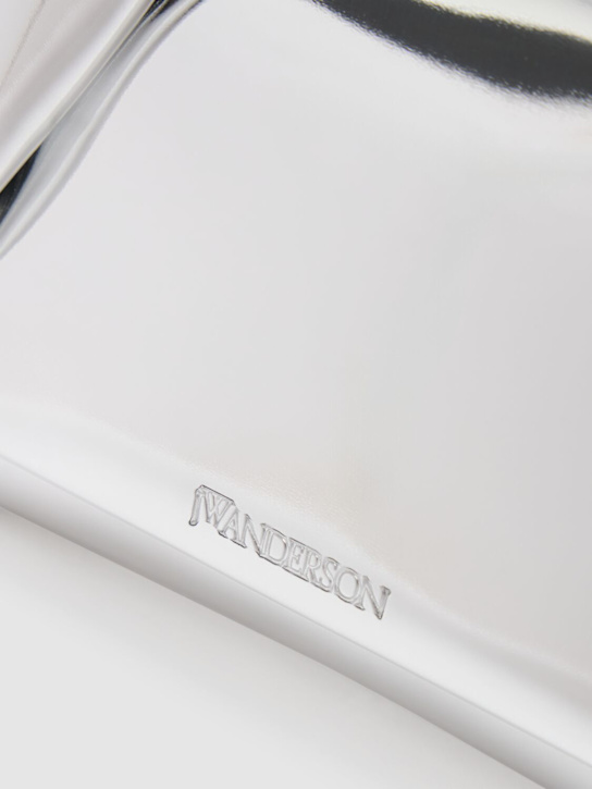 JW Anderson: Small Twister laminated bag - Silver - women_4 | Luisa Via Roma