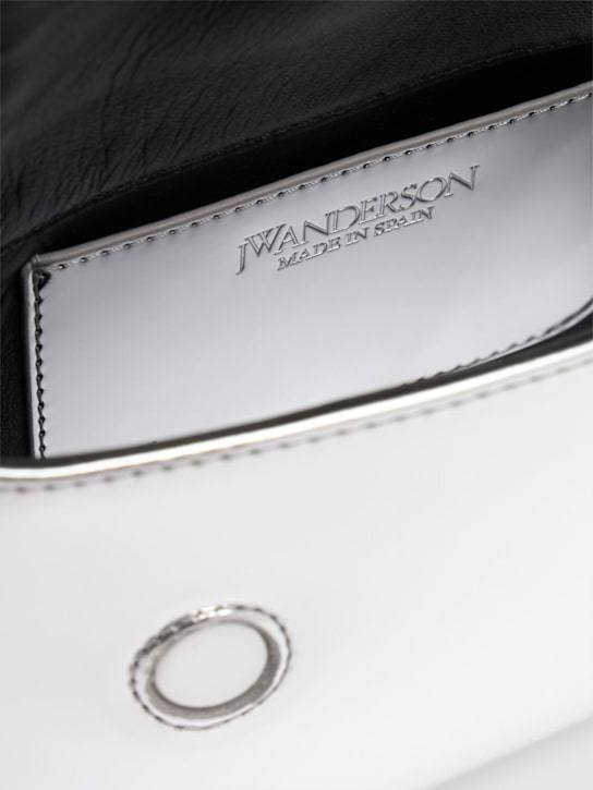 JW Anderson: Small Twister laminated bag - Silver - women_6 | Luisa Via Roma