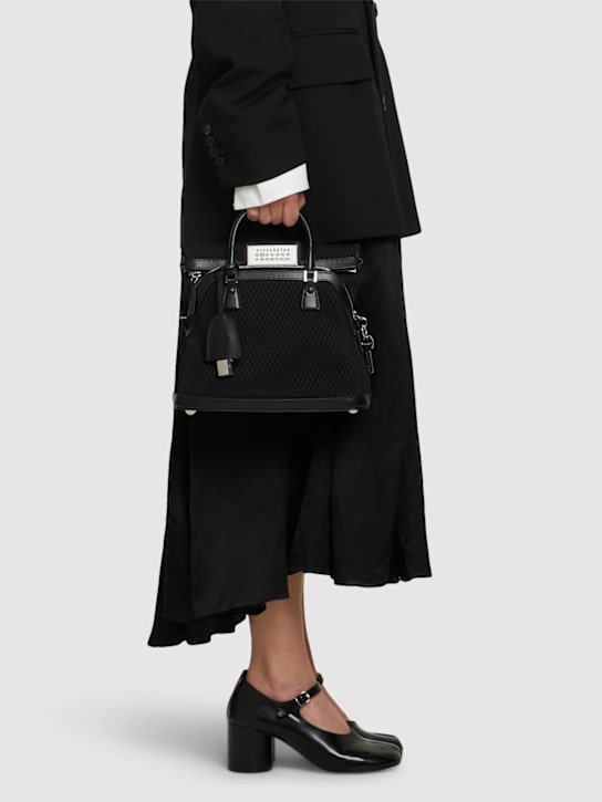 Maison Margiela: Mini 5AC Classique net top handle bag - women_1 | Luisa Via Roma