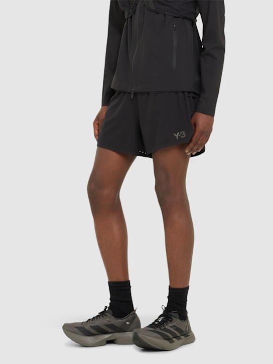 Y-3: Adios Pro sneakers - Black/Silver - men_1 | Luisa Via Roma