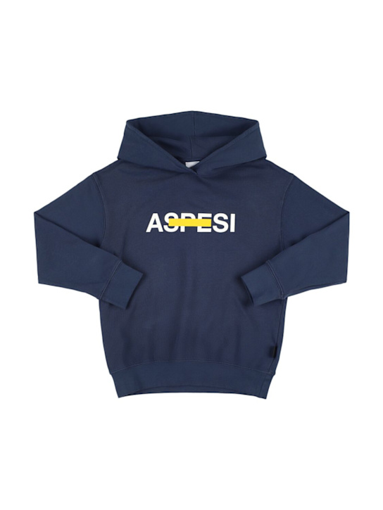 ASPESI: Felpa in cotone con cappuccio - kids-girls_0 | Luisa Via Roma
