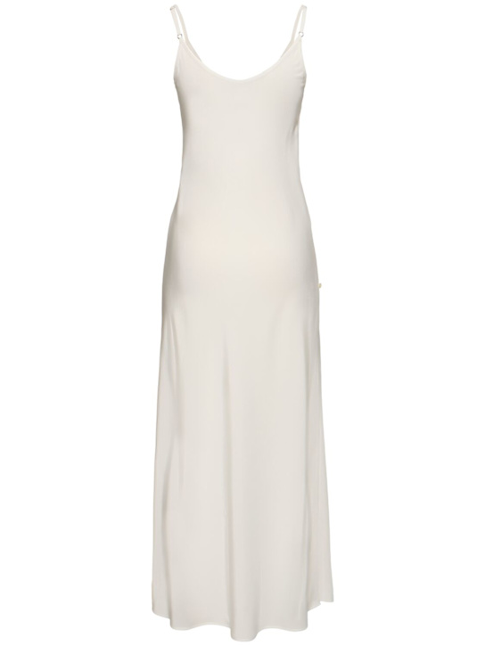 MM6 Maison Margiela: Silk crepe mini dress - White - women_3 | Luisa Via Roma
