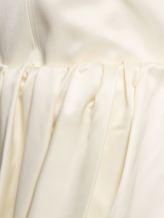 JW Anderson: Rolled hem duchesse mini dress - Ivory - women_4 | Luisa Via Roma