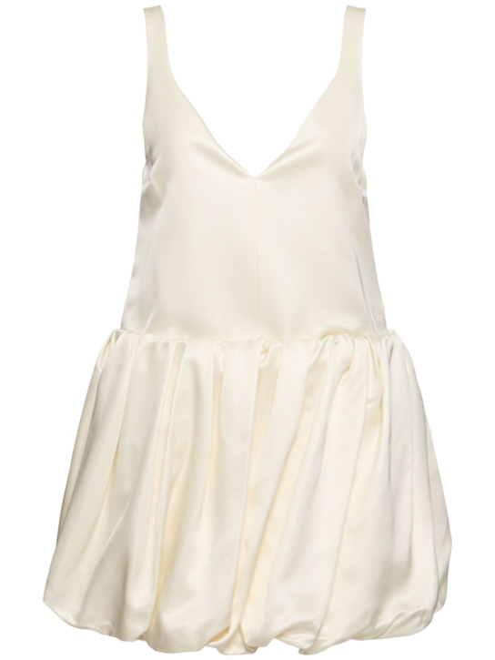 JW Anderson: Rolled hem duchesse mini dress - Ivory - women_0 | Luisa Via Roma