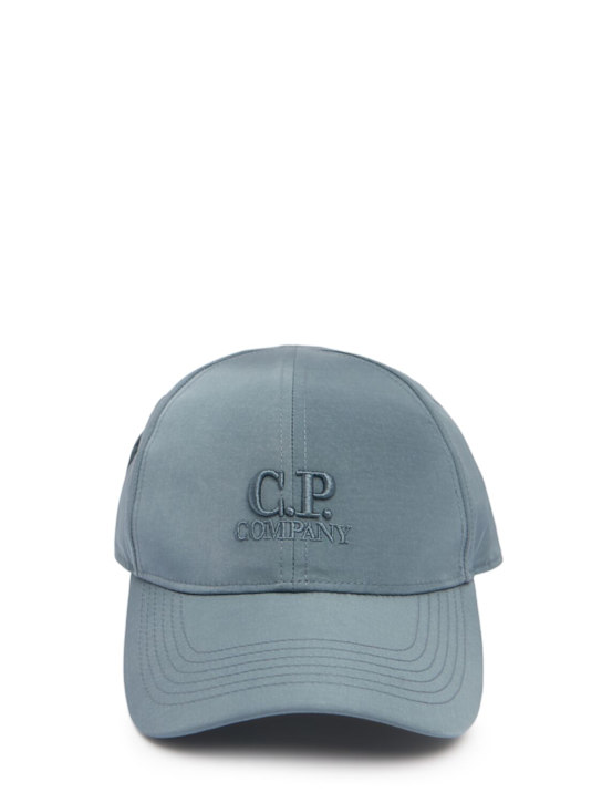C.P. Company: Chrome-R goggle cap - Stormy Weather - men_0 | Luisa Via Roma