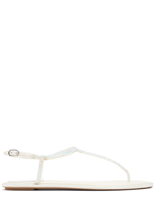 René Caovilla: サテントングサンダル 10mm - ホワイト - women_0 | Luisa Via Roma