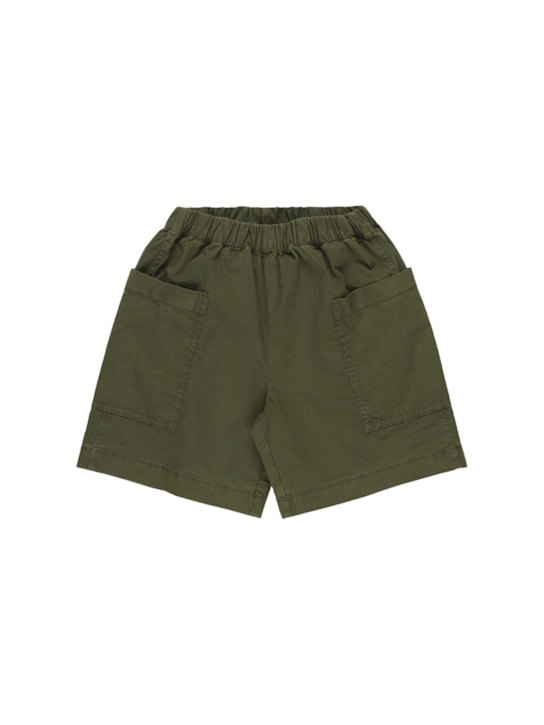 Il Gufo: Shorts in popeline di cotone stretch - kids-girls_0 | Luisa Via Roma