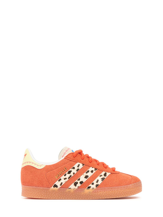 adidas Originals: Gazelle lace-up sneakers - Turuncu - kids-boys_0 | Luisa Via Roma
