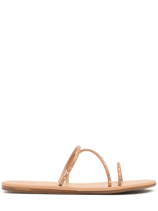 Ancient Greek Sandals: Sandali Lynx 10mm - Nude/Platino - women_0 | Luisa Via Roma