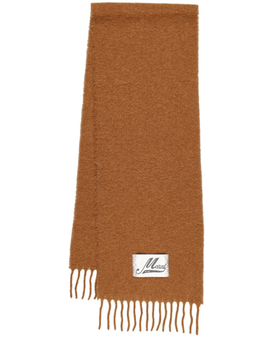 Marni: Brushed alpaca blend scarf - men_0 | Luisa Via Roma