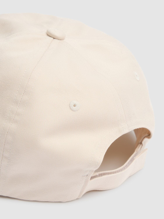 Y-3: Cappello 3S in cotone con ricamo - Beige - men_2 | Luisa Via Roma