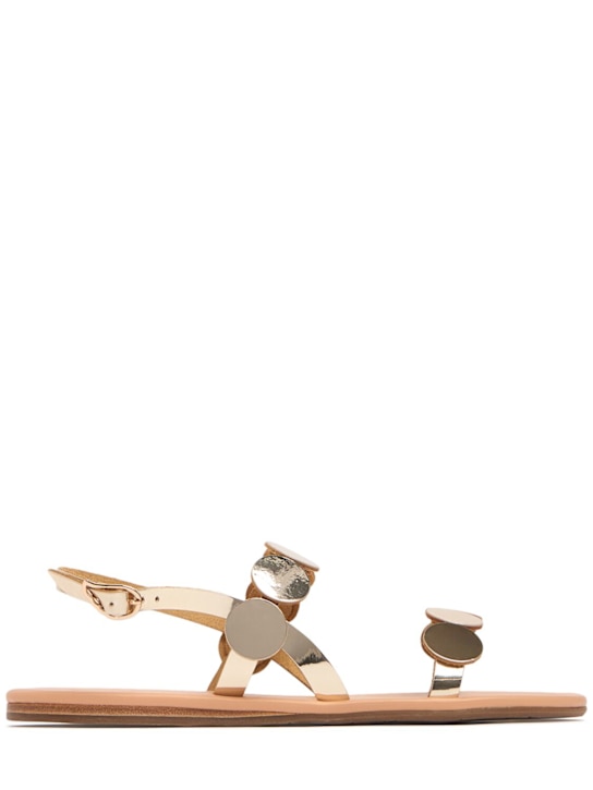 Ancient Greek Sandals: 10mm Titania mirror leather sandals - women_0 | Luisa Via Roma