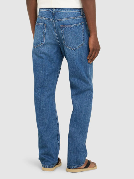 The Row: Jaxon cotton flared jeans - Washed Blue - men_2 | Luisa Via Roma