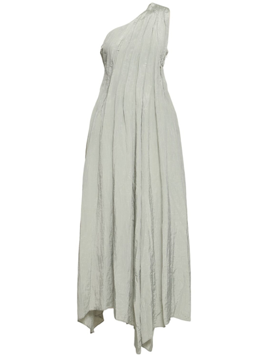 Abadia: Syvie one shoulder long dress - Light Khaki - women_0 | Luisa Via Roma