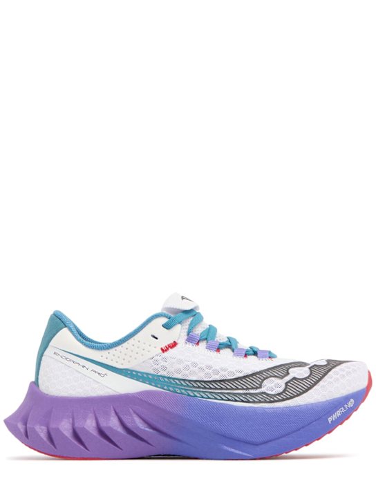 Saucony: Endorphin Pro 4 sneakers - White/Shadow - women_0 | Luisa Via Roma