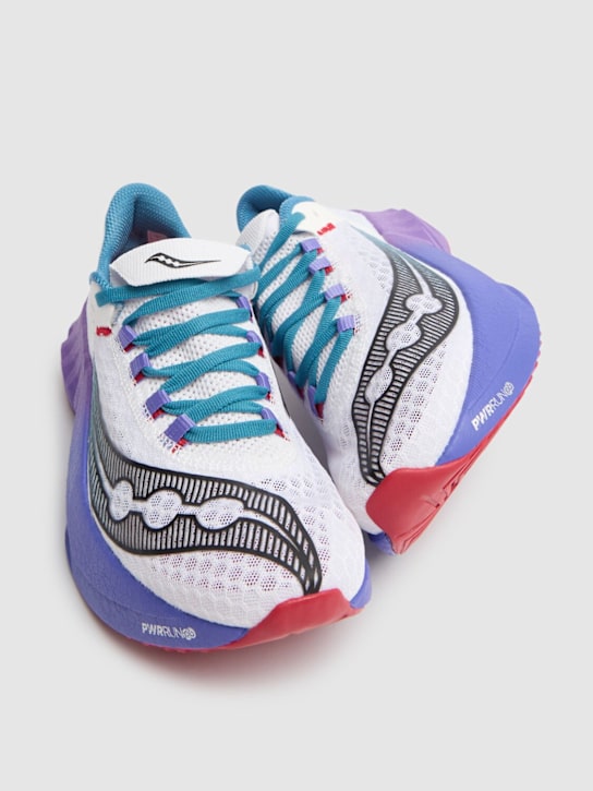 Saucony: Endorphin Pro 4 sneakers - White/Shadow - women_1 | Luisa Via Roma